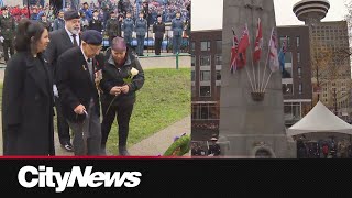 Centennial ceremony of Victory Square Remembrance Day in Vancouver