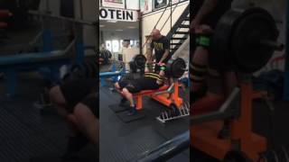 PFG owner Scott halliday 210kg sling shoot press