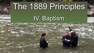 1889 SDA Fundamental Principles – IV. Baptism