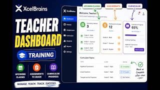 Teacher Dashboard Training – XcelBrains