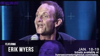 Erik Myers From "Dopeless Romantic" On Hulu Is Live At Hyena's Comedy Night Club!