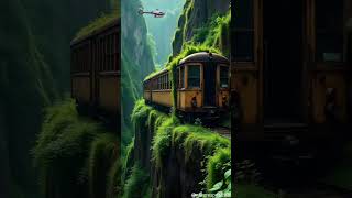 Train in mountain #train #mountains #nature #naturelovers #mountainlovers