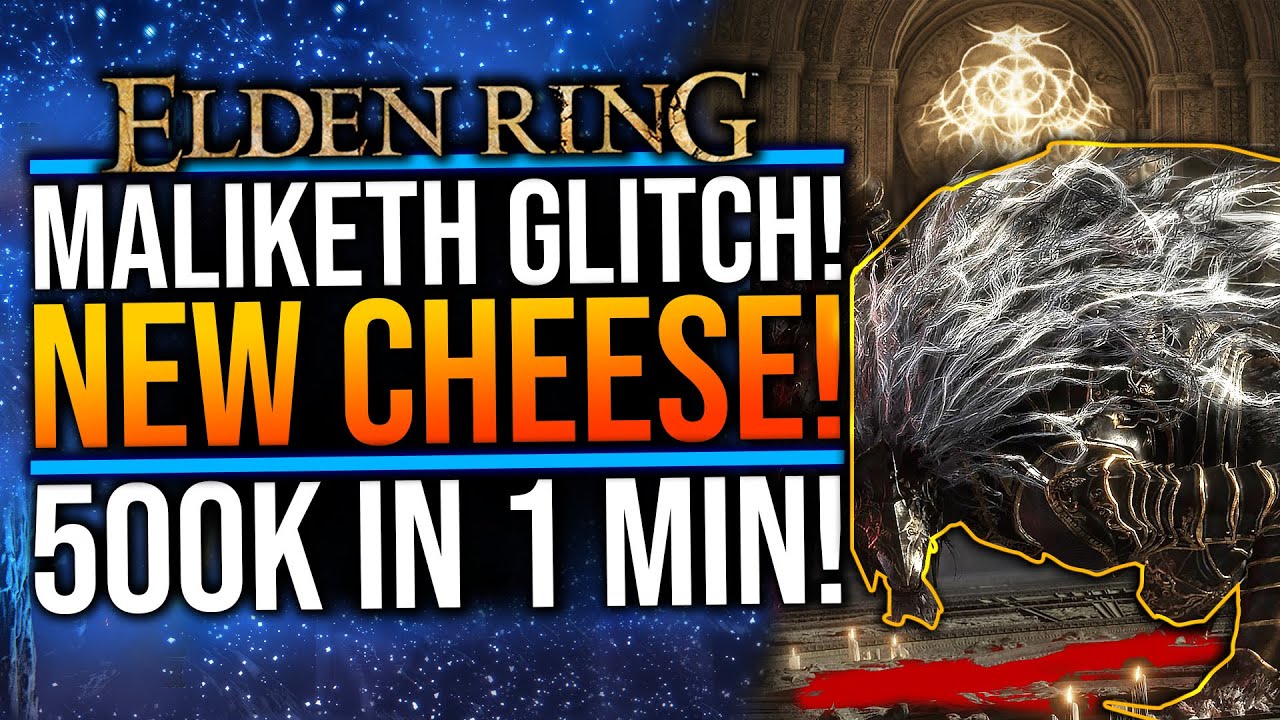 Elden Ring - Maliketh Cheese! NEW! 500K Runes In 1 Min! Easy Rune ...