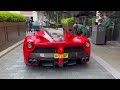 £3.5 million ferrari laferrari full drive in london *loud accelerations u0026 public reactions