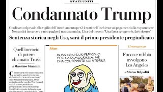 RASSEGNA STAMPA 11 GENNAIO 2025 QUOTIDIANI NAZIONALI ITALIANI  PRIME PAGINE DEI GIORNALI DI OGGI