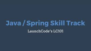 Java Skill Track Overview