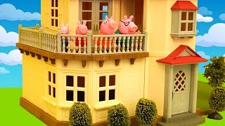 Peppa Pig & Family Move to a New House ! Dollhouse - Toys and Dolls Fun for Kids 💖 Sniffycat