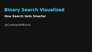 Binary Search Visualized in JavaScript – How It Works Step by Step