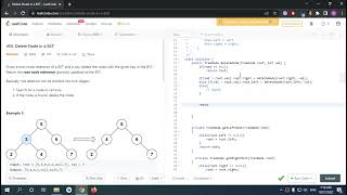 450 Delete Node in a BST Code | LeetCode | Java Solution