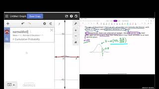 Desmos for Sampling Distribution of Sample Mean - find Bound of top k%