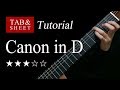 Canon in D - Guitar Lesson + TAB