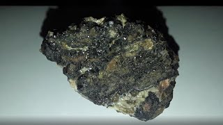 Massive Botryoidal Crystalline Uraninite (Pitchblende) with Dolomite