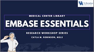 Embase Essentials - Fall 2022
