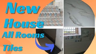 New House All Rooms Tiles work \u0026designs కొత్త ఇంటి అన్ని గదులలోని టైల్స్ డిజైన్లు.