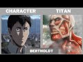 WHEN AOT CHARACTERS TURN INTO TITAN