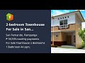 2-bedroom Townhouse For Sale in San Fernando Pampanga