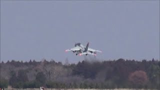 ハイレートクライムなんとT-4も 凄い凄い 第301飛行隊 Rwy03R Takeoff 百里基地 nrthhh