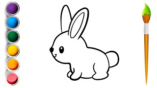 How to draw a rabbit for kids | Как нарисовать кролика для детей |Bolalar uchun quyon rasmini chizis