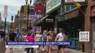 Busy weekend results in massive crowds in downtown Nashville
