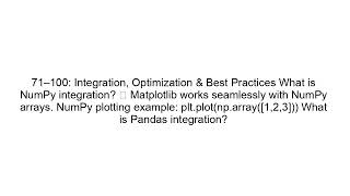 Matplotlib Interview Questions and Answers (Beginner to Advanced)