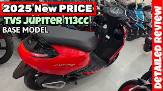 TVS Jupiter 113 Drum Alloy Red Colour 2025 Model Price Mileage Features REVIEW