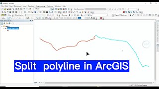 How to Split polyline in ArcGIS