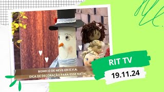 BONECO DE NEVE EM EVA ☃️ #rittv #tekbond #coleicomtekbond