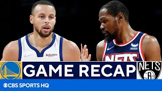 Warriors vs Nets: Steph Curry drops 37 as Dubs dominate Kevin Durant, Nets | CBS Sports HQ