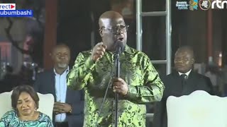 🚨en direct de Lubumbashi : Discours percutant du président Felix TSHISEKEDI