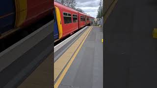 SWR 455706 \u0026 455861 arriving at Raynes Park 25/3/24