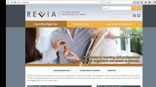 REvia step by step guide to login and access the LMS