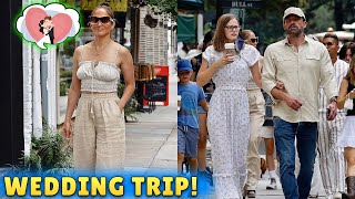 WEDDING TRIP! Jennifer Lopez and Ben Affleck went shopping before the wedding with their family!