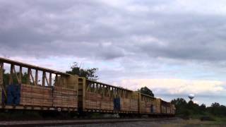 NS 12R with BNSF/NS/NS Power in Hi Def at Marshall,VA on 8/24/14