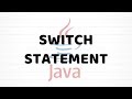Switch Statement | Java For Beginners