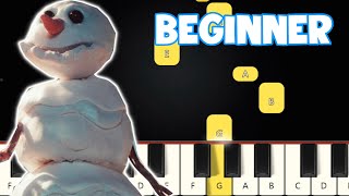 Snowman - Sia | Beginner Piano Tutorial | Easy Piano