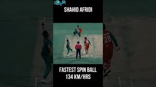 Fastest Spin Ball ⚡Shahid Khan Afridi🔥 | Shahid Afridi Attitude Status | Pakistan Cricket  #shorts