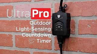 70301: UltraPro Outdoor Light-Sensing Digital Countdown Timer - Installation