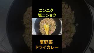 【作り方】夏バテ防止！野菜も取れて食欲増進の『夏野菜ドライカレー』#shorts #料理 #カレー