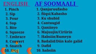 An English course. ku baro English ka af-Somali. New words.Erayo cusub. Sosman Official Channel