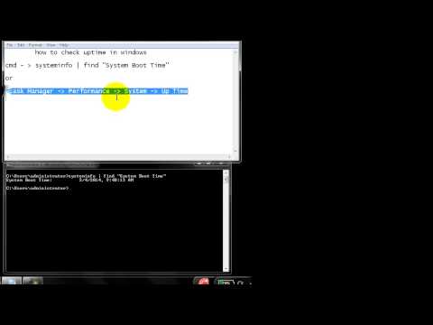 how to check uptime in windows how to check uptime in windows