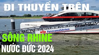 Đi thuyền trên sông Rhine, thành phố Dusseldorf, nước Đức