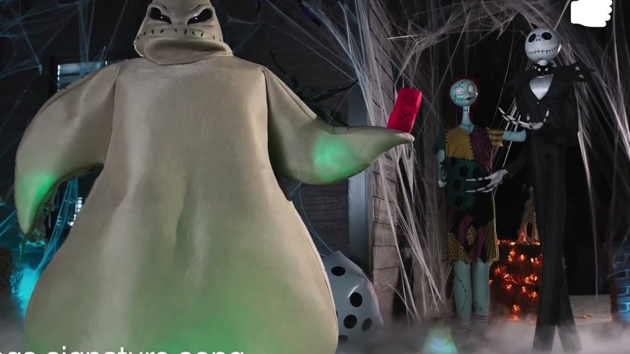 6 Ft Foot Animated Animatronic Life-Sized Oogie Boogie Halloween Gemmy ...