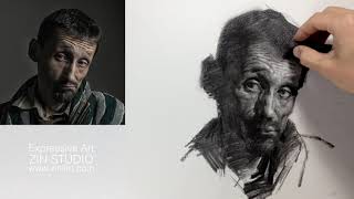 Charcoal Drawing Demo: Impressionism Portrait by Zin Lim.