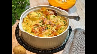 Kürbis-Kartoffel-Gratin - das beste Gratin für die Herbstzeit