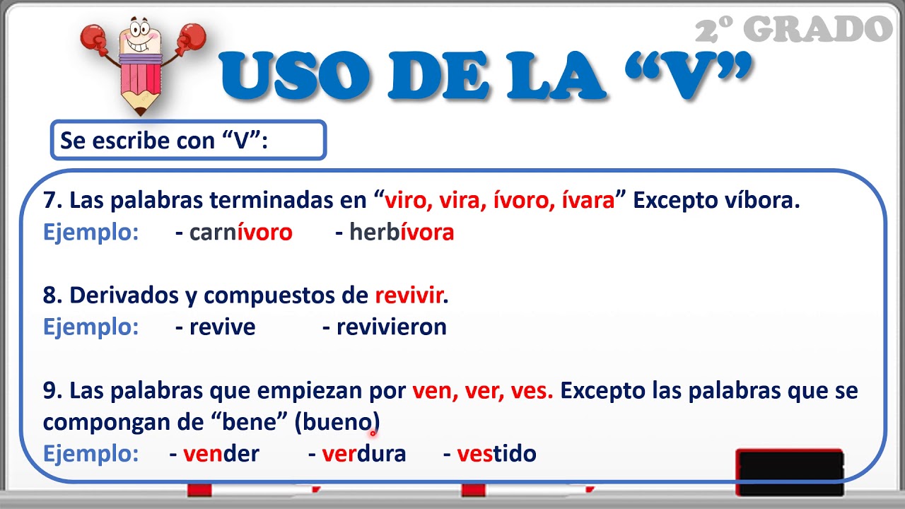 Reglas Del Uso De La V - Abstractor