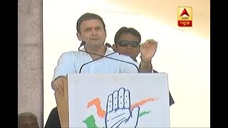 Congress Vice President Rahul Gandhi conducts roadshow in Bharuch, Gujarat