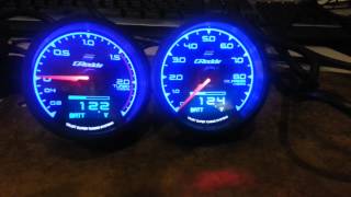 Testing Greddy Multi D/A Gauges..