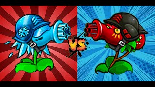 PVZ FUSION 2.2.1 Challenge: All Fusion OF Cherry Peashooter VS Frost Peashooter!!!!!