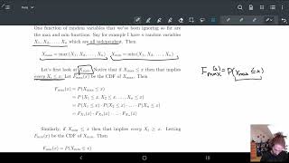 49 Maximum and Minimum of Independent Random Variables - Part 1 | Definition