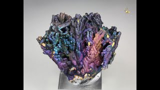 #18670 - CHALCOCITE, DJURLEITE, iridescent CHALCOPYRITE, Tongshankou Mine, China